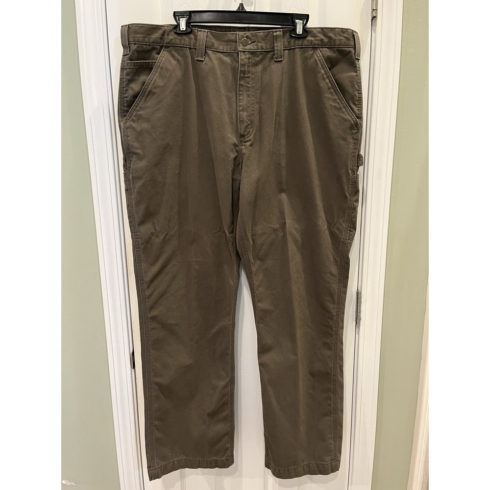 Carhartt Washed Twill Dungaree Men's Pant 42x32 B324-DFE Dark Coffee Carpenter